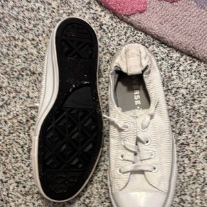 Converse White and Black Low-Top Sneakers